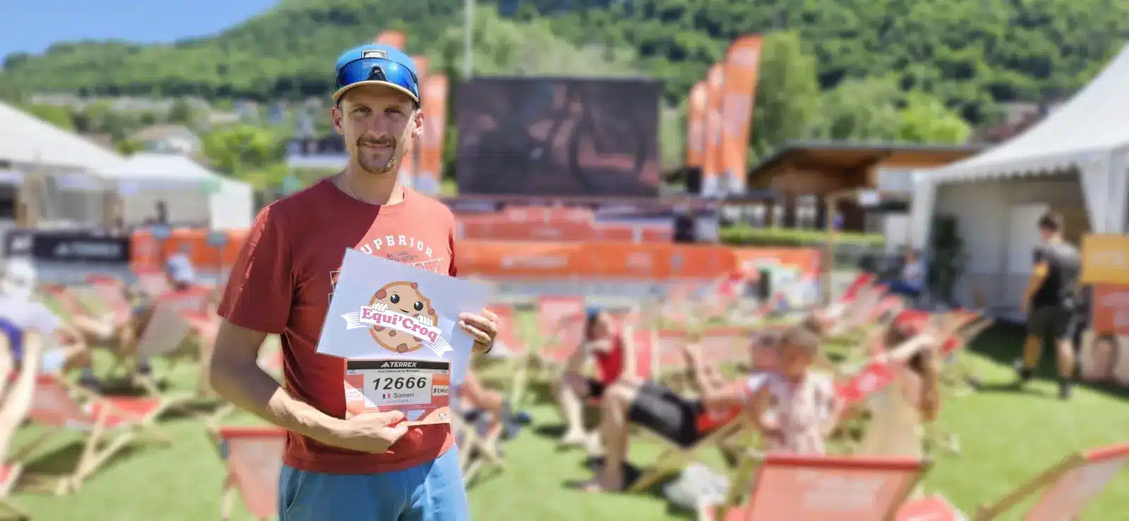 Athlète avant le départ de la Maxi Race 2025, course de plus de 100km